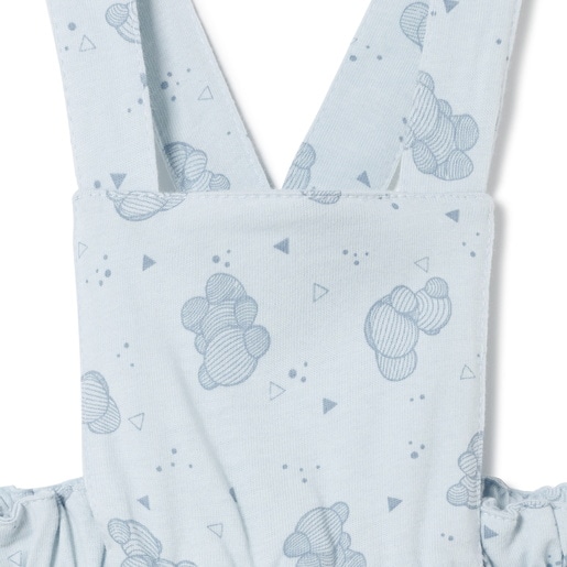 Baby romper in Pic sky blue