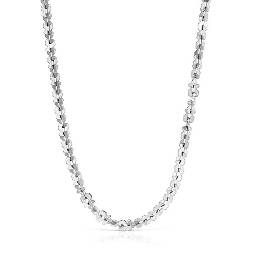 Short steel Necklace with bear motifs TOUS Carrusel