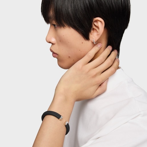 Black steel Bangle TOUS Man