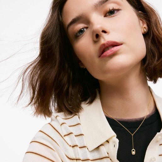 Necklace with 18kt gold plating over silver and mother-of-pearl TOUS Camille