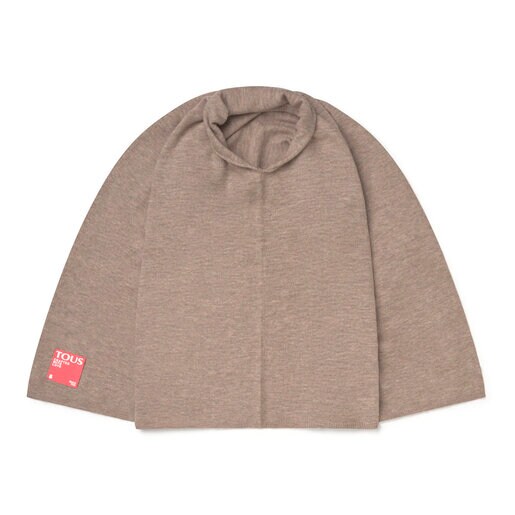 Poncho Cadie en beige