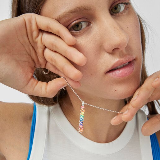 תליון Loveamor מקולקציית TOUS Pride מכסף ואמייל