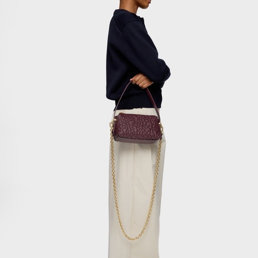 Mini bolso burdeos TOUS Puffy Bear