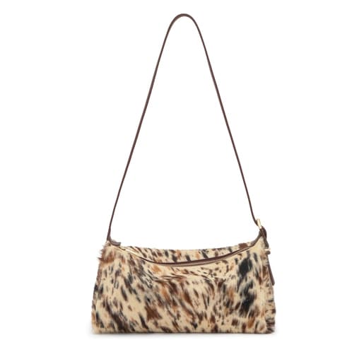 Bandolera de piel marrón wild TOUS Fold