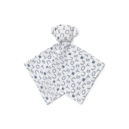 Baby comforter in Soft navy blue