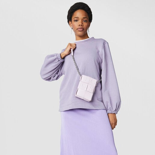 Mini bolso malva y beige TOUS Damas