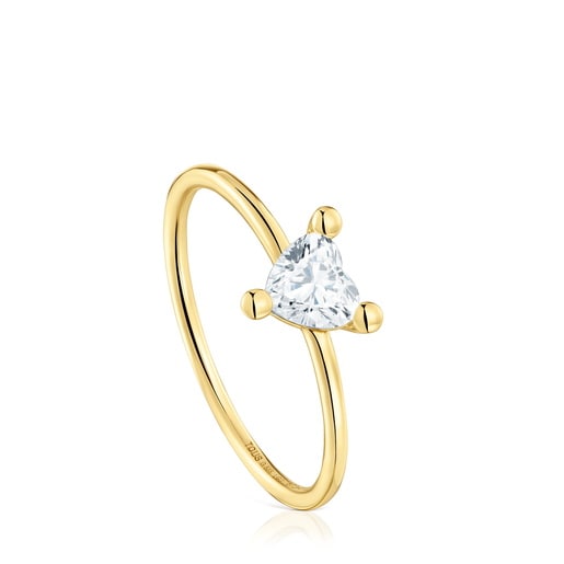 Gold Ring with laboratory-grown diamond Garden Of Love LGD
