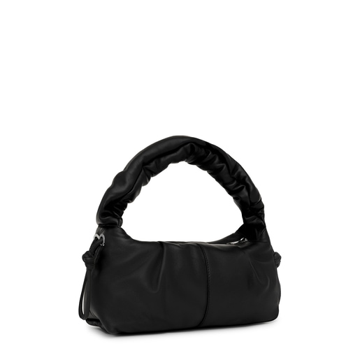 Medium black leather TOUS Soft One-shoulder bag