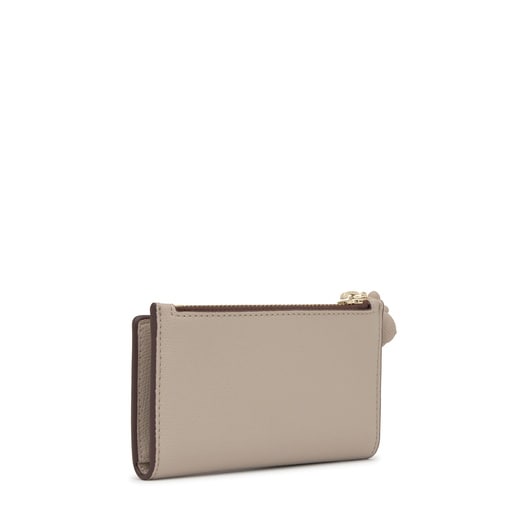 Small taupe-colored Card wallet TOUS Back to Basics
