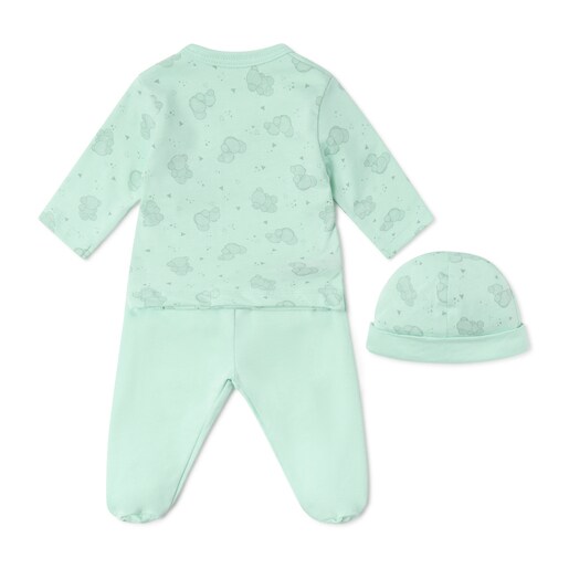 Newborn baby outfit in Pic mist