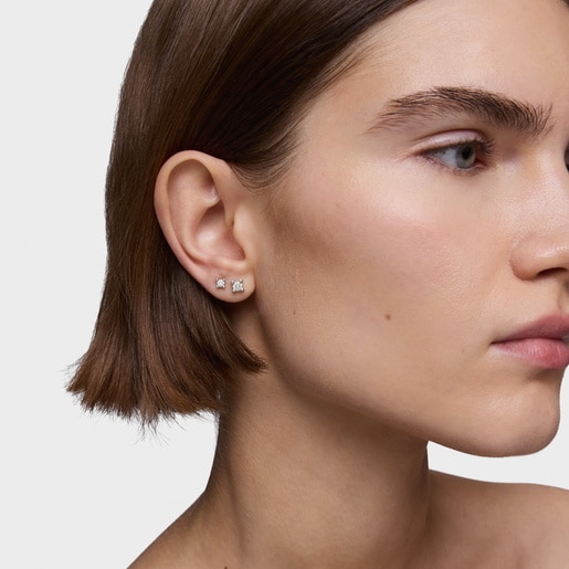 Aretes de platino con diamantes creados en laboratorio 0,36 ct Shine LGD