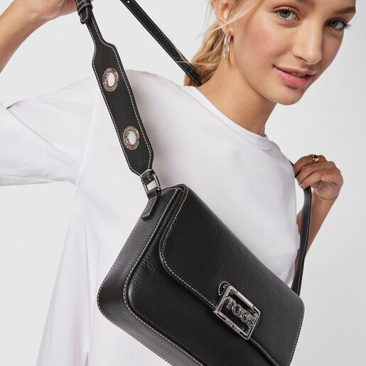 Bandolera Tous Legacy negro de piel