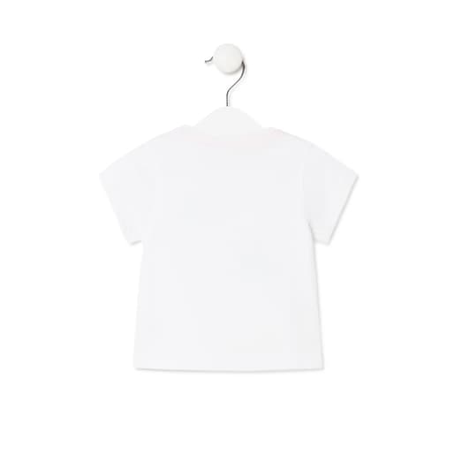 Camiseta de niña TOUS crew Casual blanca