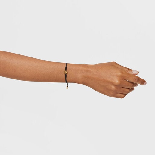 nylon and gold bear Bracelet Bold Bear