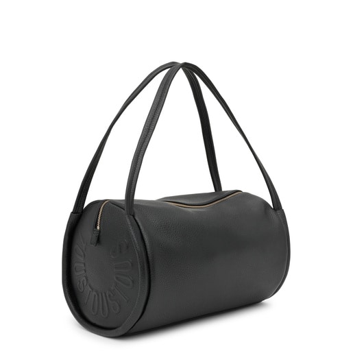Medium black leather Duffel bag TOUS Miranda