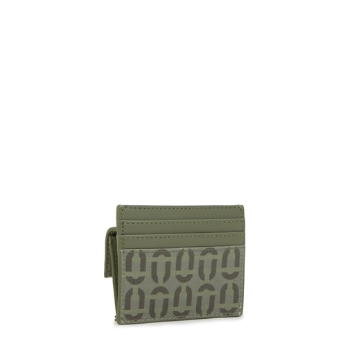 Khaki-colored Change purse-cardholder TOUS Double Way Manifesto