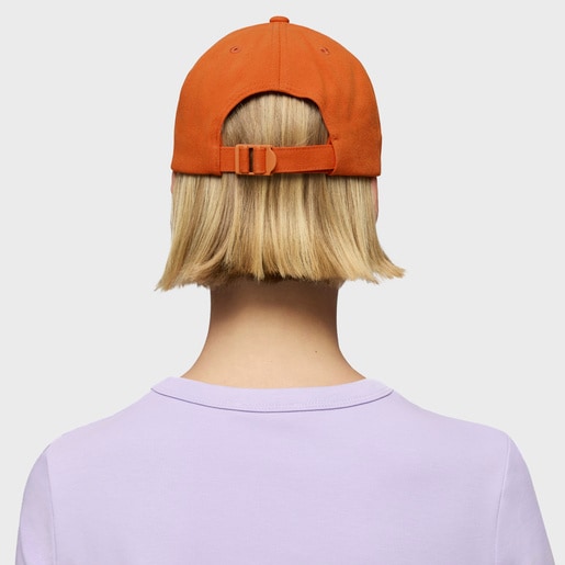 Casquette orange TOUS Logo Metal