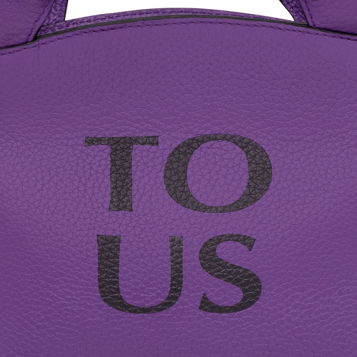 Capazo pequeño de piel lila TOUS Balloon