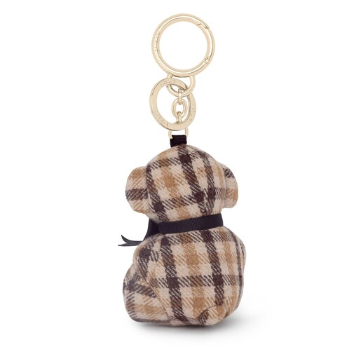 Brown Teddy Bear Square Key ring