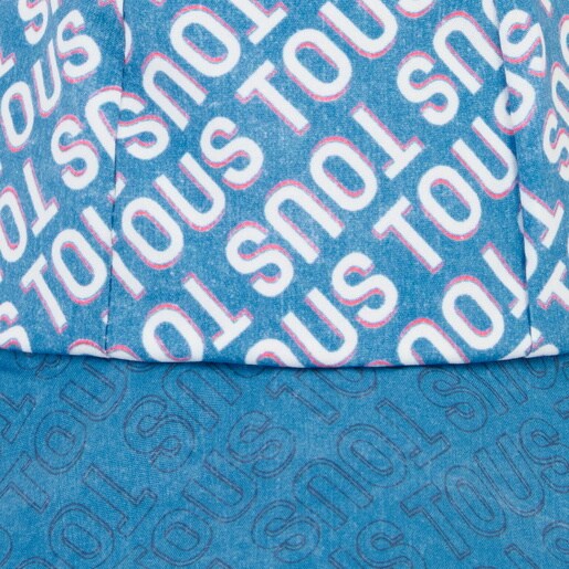 Girls sun hat in Logo blue