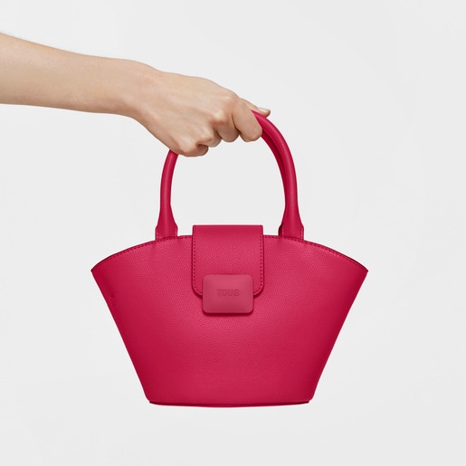 Small fuchsia-colored Tote bag TOUS Lucia