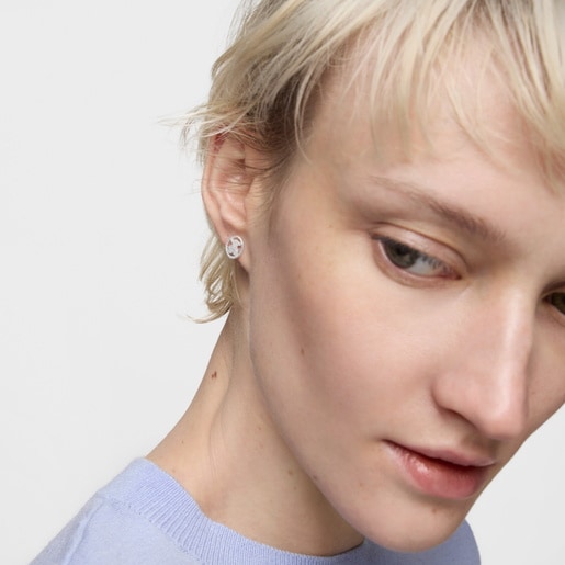シルバーのピアス Camee