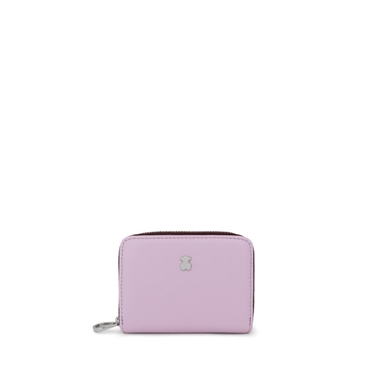 Medium mauve New Dubai Saffiano Change purse | TOUS