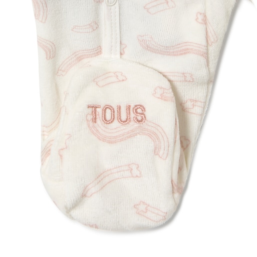 Baby playsuit in Arc pink