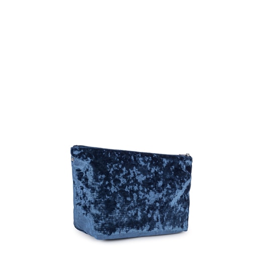 Bolsa pequeña Kaos Shock de Terciopelo azul