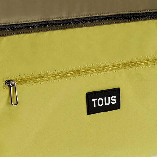 Duża torba z rączkami w kolorze khaki TOUS Carol Soft