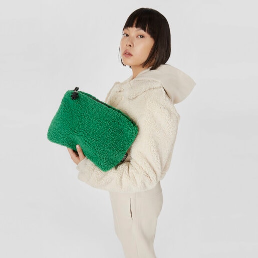 Large green Amaya Kaos Shock Warm Handbag
