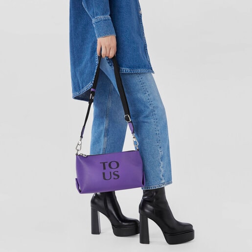 Lilac-colored leather TOUS Balloon crossbody bag