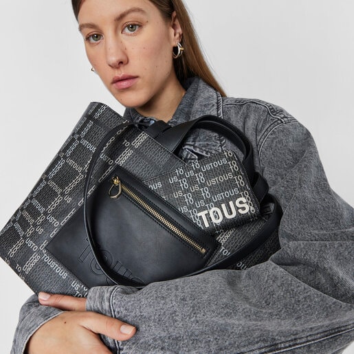 Capazo mediano negro TOUS Cecilia