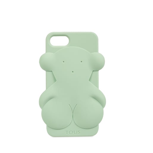 Funda de móvil iPhone 7 Rubber Bear en color verde