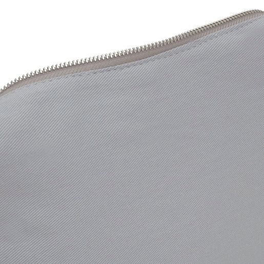 Mini bandolera de piel plata TOUS Hold