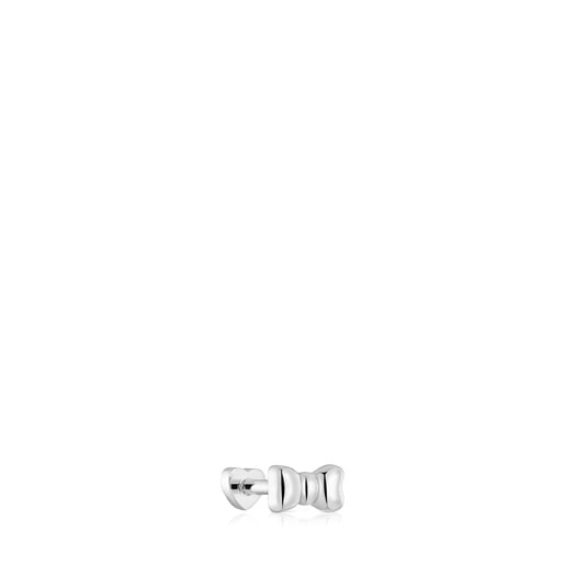アクセサリー ribbon pin earring short SILVER925 925 Sterling Silver Ribbon Bow Stud Earrings, Bow Earrings