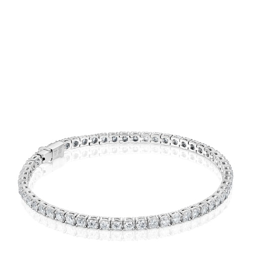 Pulseira riviere em platina com diamantes criados em laboratório 4,00 ct TOUS Essentials LGD