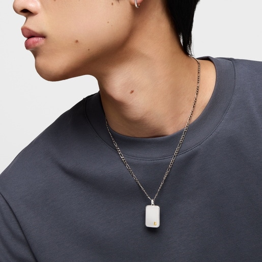 Two-tone bear motif Pendant TOUS Man