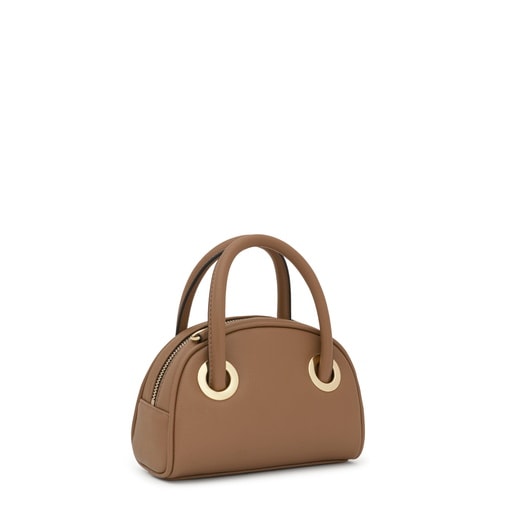 Small earth-colored Bowling bag TOUS Poppy