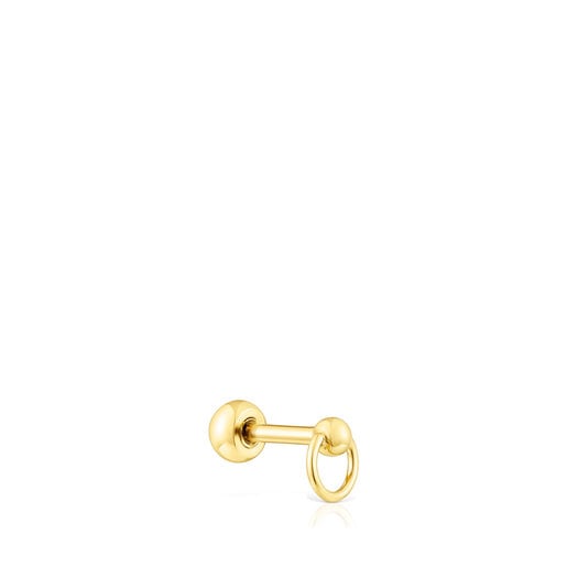 Gold-colored IP steel Plump Piercing | TOUS