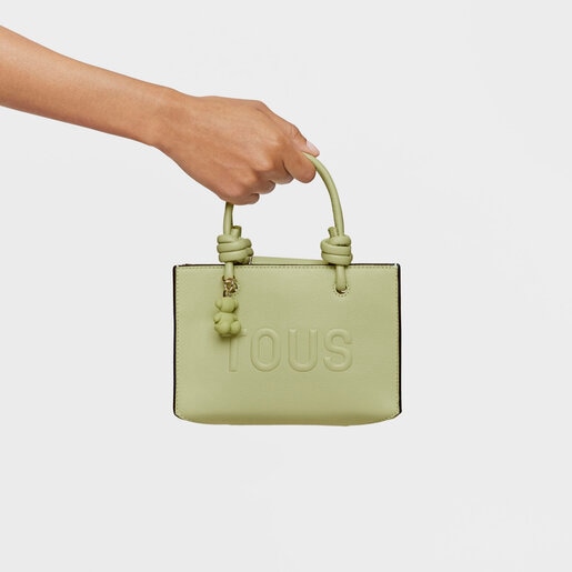 グリーンのオリゾンタルミニバッグ TOUS La Rue New