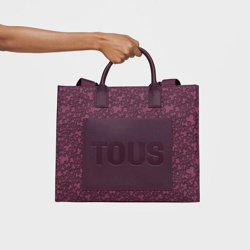 Large burgundy-colored Amaya Shopping bag Kaos Mini Evolution