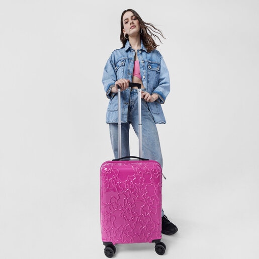 フューシャピンクのスーツケース Albatana