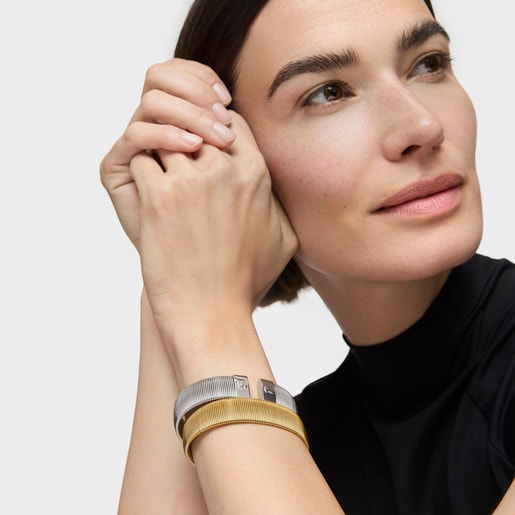 Steel TOUS Bulevar Bracelet Bear motif