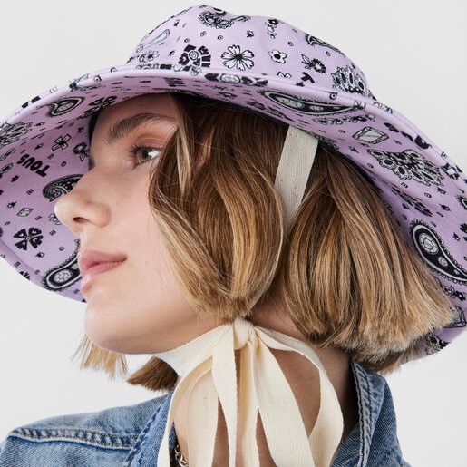 モーブカラーのハット TOUS Gems Band