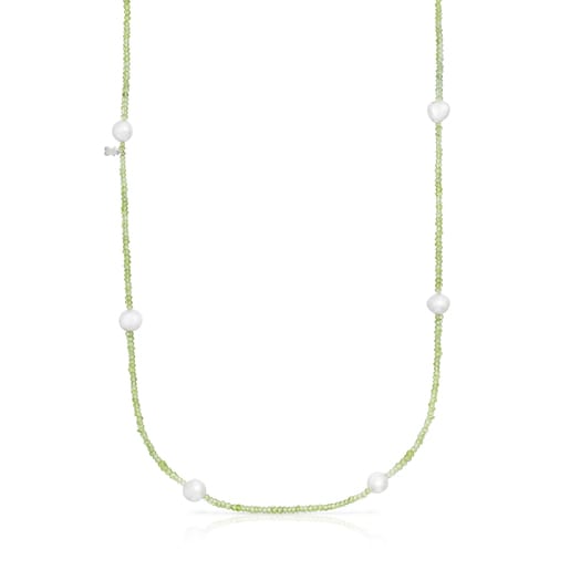 Peridot and pearl Sea Vibes Necklace