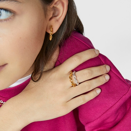 Silver TOUS Calin Ring