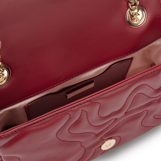 Маленькая бордовая сумка-кроссбоди Kaos Dream с клапаном