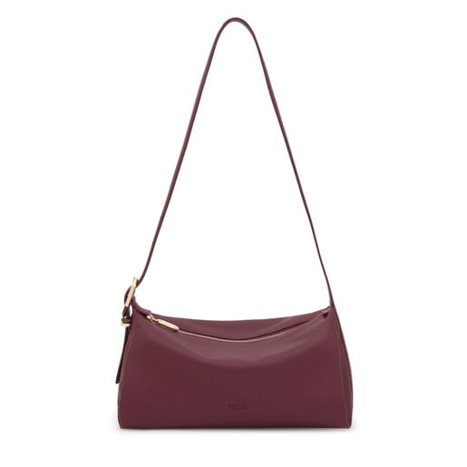 Burgundy leather Crossbody bag TOUS Fold