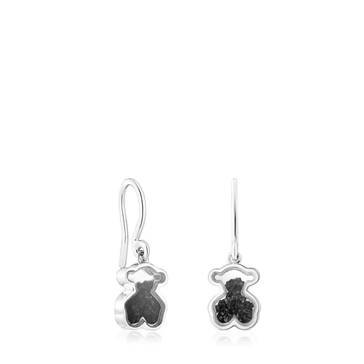 Silver Areia Earrings with onyx | TOUS